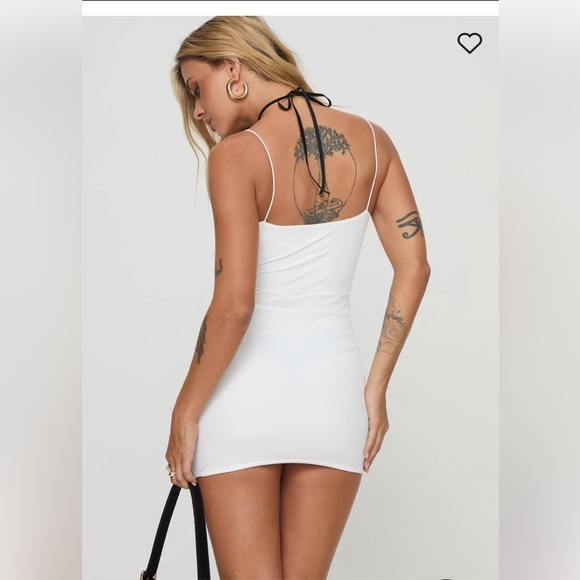 Princess Polly White Ruffled Asymmetrical Mini Dress - Picture 2 of 9